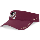 Nike Men's Seminole Logo/Florida State Dri-fit Adjustable Ace Visor - Garnet