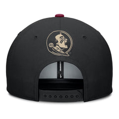 Nike Men's Florida State Dri-fit Pro Primetime Adjustable Flatbill Hat - Black