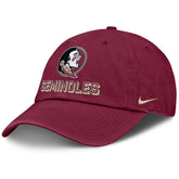 Nike Men's Seminole Logo/Seminoles Adjustable Club Gameday Hat - Garnet