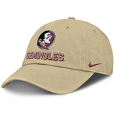 Nike Men's Seminole Logo/Seminoles Adjustable Club Gameday Hat - Vegas Gold