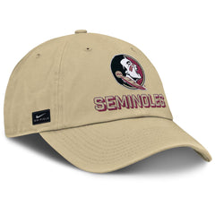 Nike Men's Seminole Logo/Seminoles Adjustable Club Gameday Hat - Vegas Gold