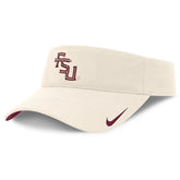 Nike Stacked FSU Dri-fit Ace Primetime Adjustable Visor - Natural