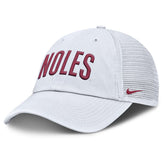 Nike Men's Noles Adjustable Club Campus Trucker Hat - White