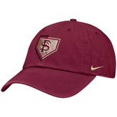 Nike Men's Interlocking FS Homeplate Design Adjustable Club Primetime Hat - Garnet