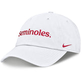 Nike Men's Seminoles Adjustable Twill Cap - White
