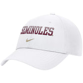 Nike Men's Seminoles Dri-fit Club Primetime Structured Adjustable Cap - White