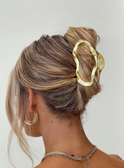 Take It Off Hair Clip Gold