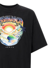 Casablanca Airspray Graphic Print T-Shirt — Black