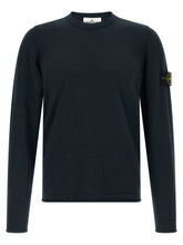 Stone Island Cotton-Nylon Crewneck Sweatshirt — Navy