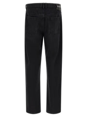 Balmain Black Straight-Leg Denim Jeans — Black