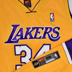LA Lakers Nike Shaq Shaquille O' Neal Authentic Game Jersey