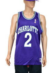Charlotte Hornets Larry Johnson Alternate Champion Jersey Size 48