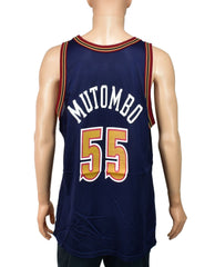 Denver Nuggets Dikembe Mutombo Champion Jersey Size 48