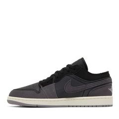 NIKE AIR JORDAN1 LOW SE CRAFT INSIDE OUT PHANTOM BLACK