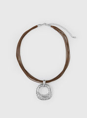 Never Too Much Pendant Necklace Silver