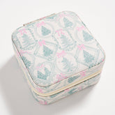 Christmas Tree Travel Jewelry Box with Mirror– Compact Organizer