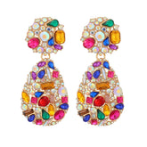 Water Drop Crystal Pendant Earrings