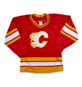 Calgary Flames Authentic CCM Road Hockey Jersey Size Small