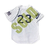 1/1 Nike Gray Tag New York Yankees Pinstriped Jersey Size XL