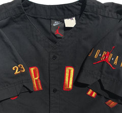 Nike Air Jordan 6 7 1992 Embroidered Baseball Jersey Youth Size Large