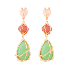 Pre Order: Bohemian Tear Drop Resin Earrings