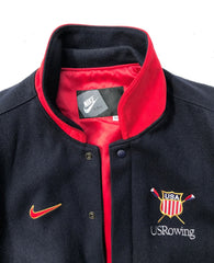 Nike 1992 U.S.A. Rowing Original Letterman Jacket Size XL