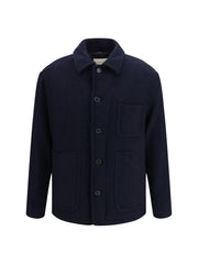 Brooksfield Wool Work Shirt Jacket — Navy