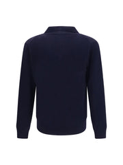 Brooksfield Virgin Wool Shawl Collar Cardigan — Navy