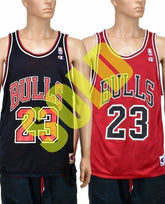 Michael Jordan Chicago Bulls Reversible Champion Jersey Size 44