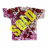 1992 Grateful Dead Brockum GDM Bertha Roses Tie Dye T-Shirt, Size XL