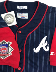 Atlanta Braves Starter Pinstriped Jersey Size Large