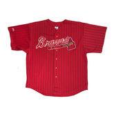 Atlanta Braves Pinstriped Majestic Sewn Jersey