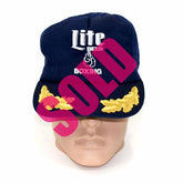 Miller Lite X Boxing 80's Trucker Mesh Snap Back Hat