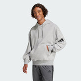 Men's adidas Essentials Loose-Fit 3 Bar Logo French Terry Hoodie