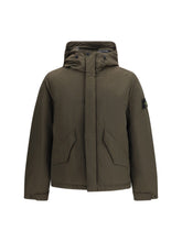 Stone Island Padded Micro Twill Down Jacket — Gray