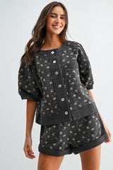 Boardwalk & Florals Button Set