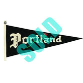 1/1 Portland "Rose" Custom Chain Stitched Wool Pennant