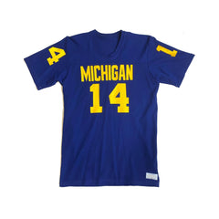 Michigan Wolverines Authentic 80's Sand Knit Football Jersey