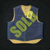 Carhartt 100 Year Anniversary Denim Vest NEW 1989