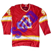 1/1 Atlanta Flames 1972 Durene Custom Chainstitched Hockey Jersey "404"