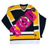 Boston Bruins Authentic Starter 90's Road Hockey Jersey Size Medium