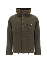 Barbour Hooded Cotton Jacket — Olive