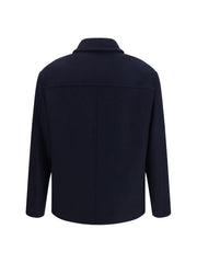 Brooksfield Wool Work Shirt Jacket — Navy
