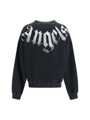 Palm Angels Oversized Logo Sweatshirt — Black