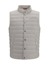 Brunello Cucinelli Padded Quilted Gilet — Gray