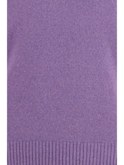 Brooksfield Crewneck Cashmere Sweater — Purple