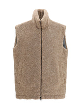 Herno Quilted Polyester Vest — Beige