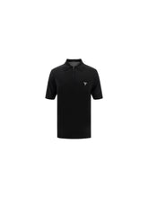 Prada Virgin Wool Polo Shirt — Black