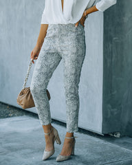 Angie High Rise Python Legging