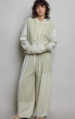 Hamptons Garden Floral jogger (Sage)